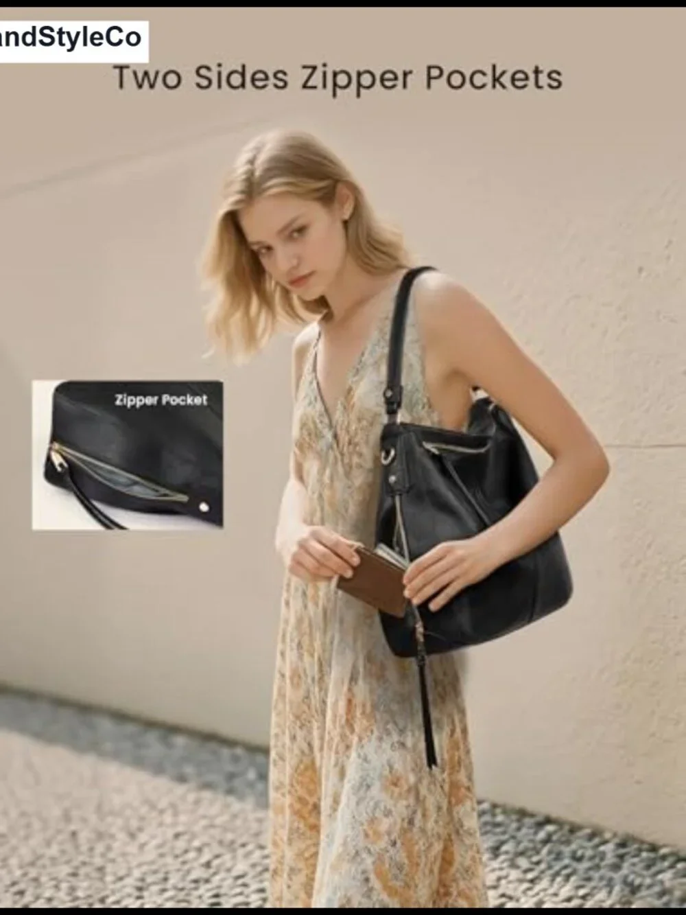 Hobo Crossbody Bag Women Designer Shoulder Purse Faux Leather Tassel Large